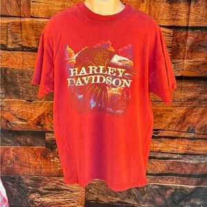 Harley-Davidson Bold Red Eagle T-Shirt